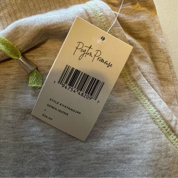 NWT PEYTON PRIMROSE BOUTIQUE PULL ON PANTS OATMEAL HEATHER SIZE LARGE - Picture 4 of 14